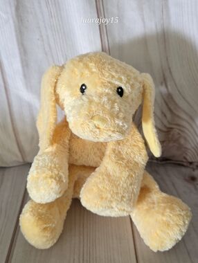 Gund Baby Puppy Puddles Dog Plush Toy Yellow Floppy 12 Inch 58010